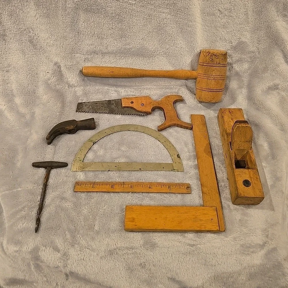 Antique Elite Tool Chests For Boys American Mfg Concern Wood Tool Set No. 480 - Picture 2 of 4